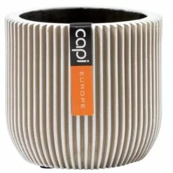 Bulbs Are Easy Capi Europe Resin Ribbed Flower Planter Pot, 6-in, Assorted Colours