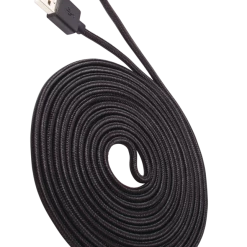 Bluehive Braided USB To Micro Charger & Sync Cable, Compatible With Devices With A Mini USB Port, White, 10-ft