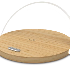 Bluehive 10W Bamboo Wireless Charging Pad With Arch LED Light