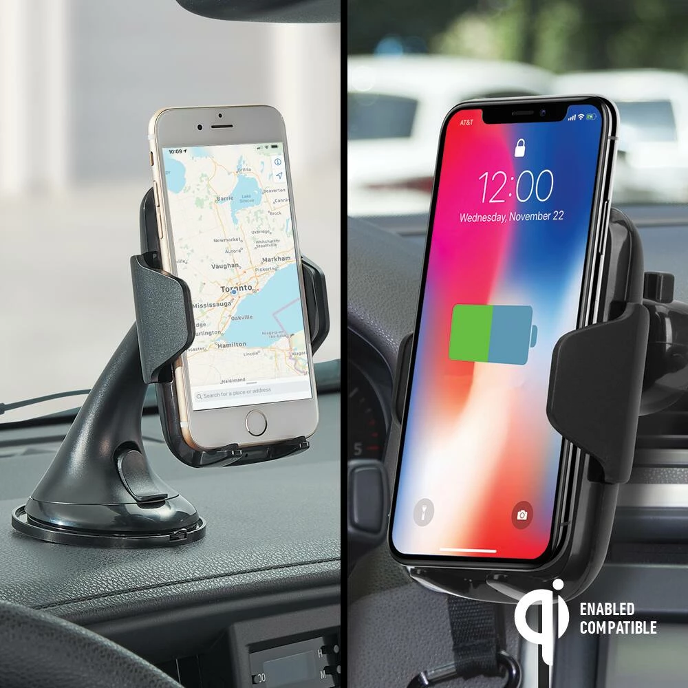 Bluehive 10W Wireless Charging Dash & Vent Phone Mount Compatible With Qi-Enabled Devices, With 360° Swivel Mount - Image 7