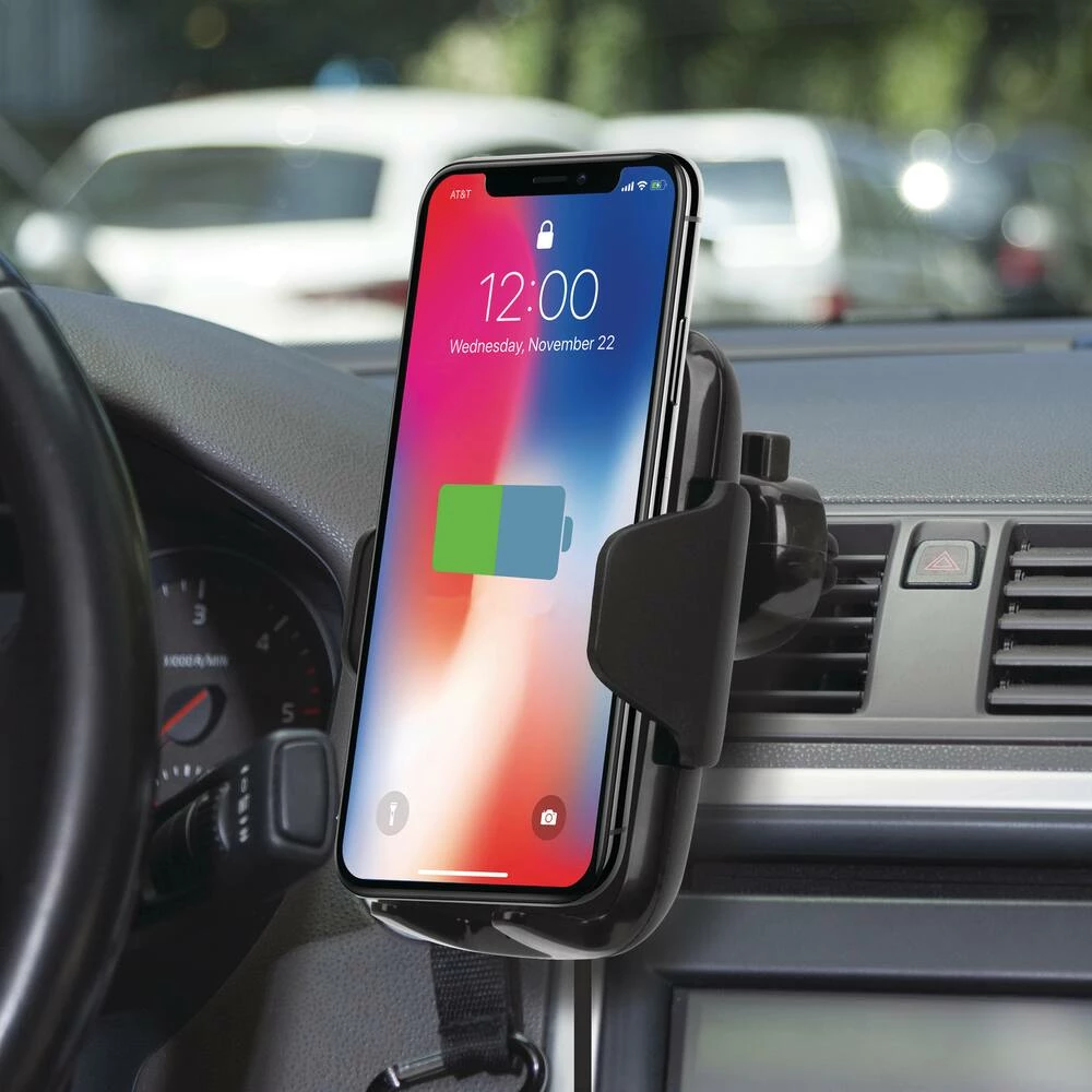 Bluehive 10W Wireless Charging Dash & Vent Phone Mount Compatible With Qi-Enabled Devices, With 360° Swivel Mount - Image 10