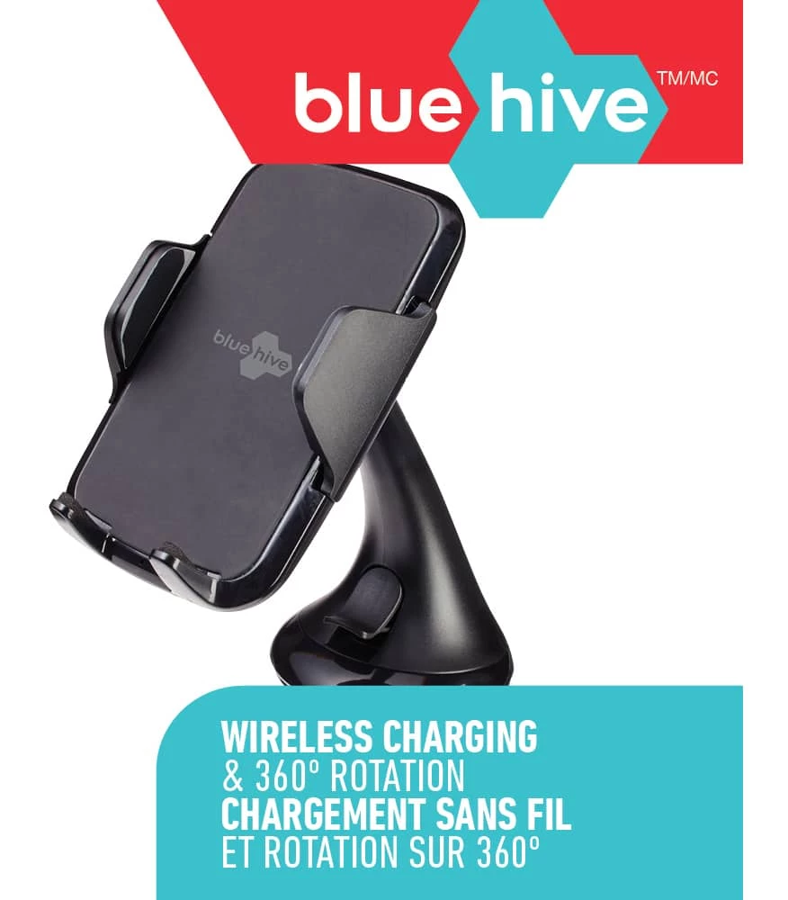 Bluehive 10W Wireless Charging Dash & Vent Phone Mount Compatible With Qi-Enabled Devices, With 360° Swivel Mount - Image 6