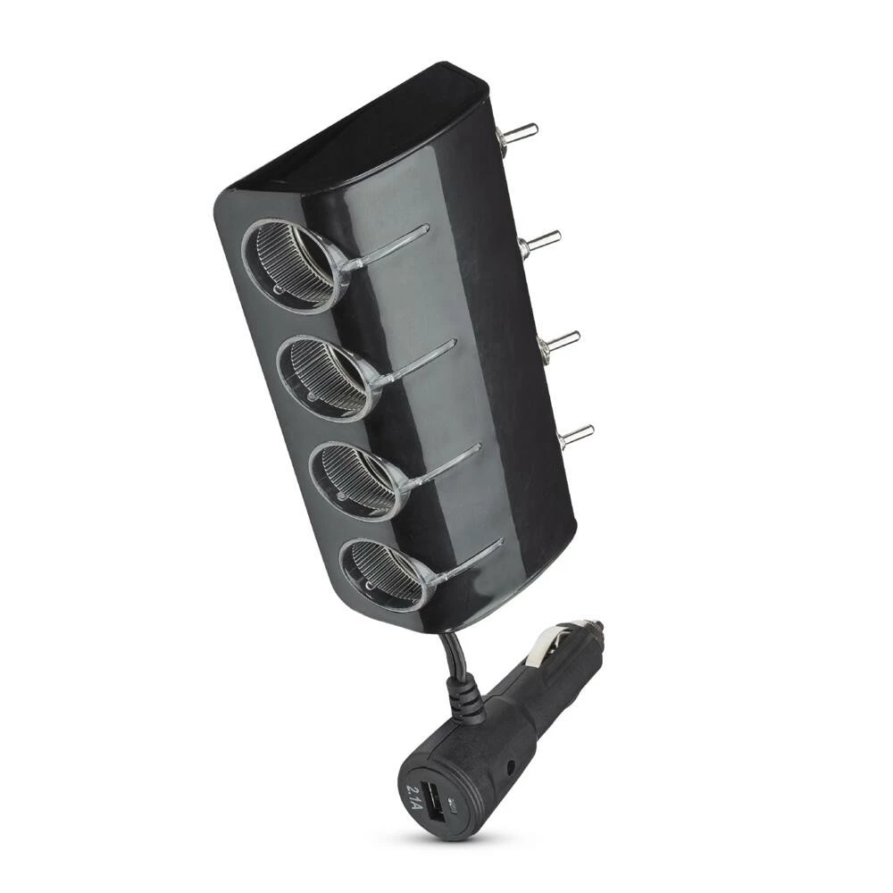 Bluehive 12V 4-Socket With USB Port, LED Power Indicator
