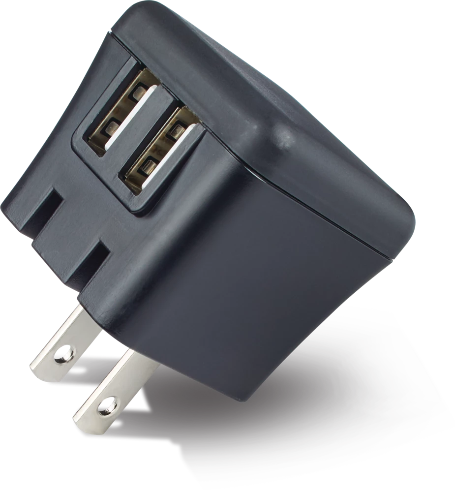 Bluehive 2.4A 2-Port USB Wall Charger, Compatible With Most Devices