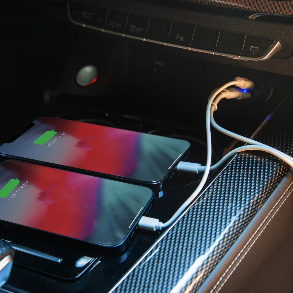 Bluehive 24 Watt Tire Pattern Car Charger With Dual USB-A Ports, Black - Image 7