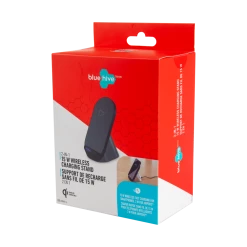 Bluehive 2-in-1 Wireless Charging Stand For Smartphones & Airpods, Black