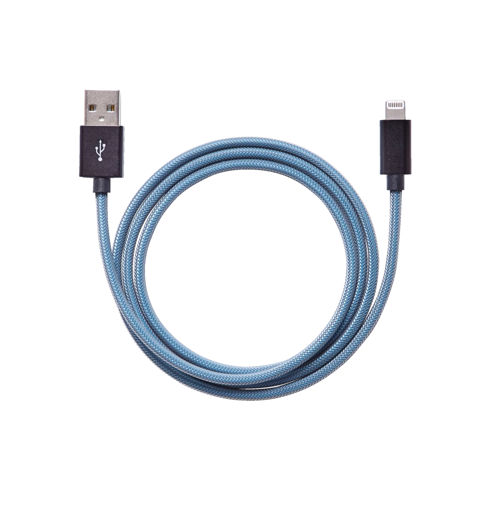 Bluehive Lightning Charger & Sync Cable, Fishnet, Compatible With New Apple Devices, 3-ft - Image 2