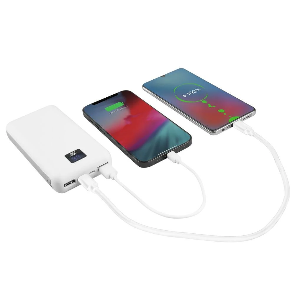 Bluehive 3-Port 16,000 MAh Portable Power Bank With Digital Screen, Compatible With IPods, IPhones And Most Mobile Devices, White - Image 10