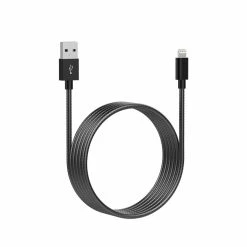 Bluehive Lightning Charger & Sync Cable, Metal, Compatible With Select Apple Devices, Red, 6-ft