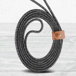 Bluehive Type C Braided Cable With Leather Strap, 6-ft
