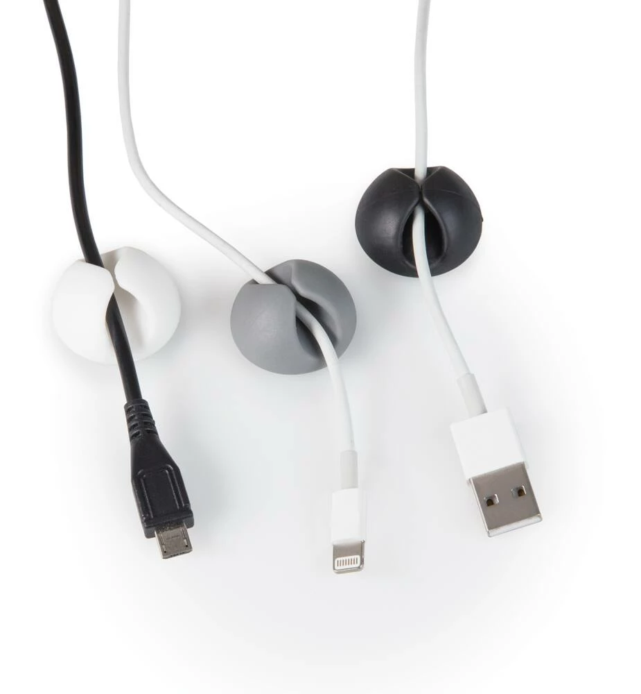 Bluehive Multi-Purpose Cable Organizer Clips, 6-pk, Multi-Colour - Image 3