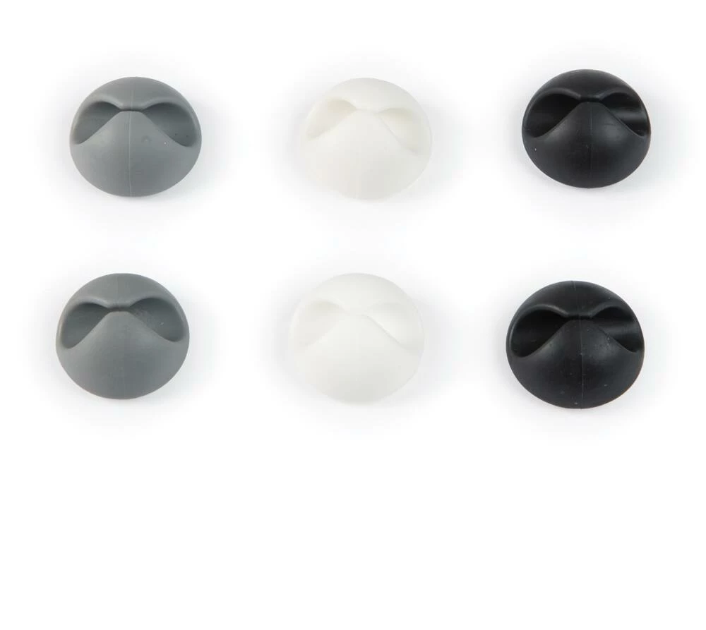 Bluehive Multi-Purpose Cable Organizer Clips, 6-pk, Multi-Colour - Image 2