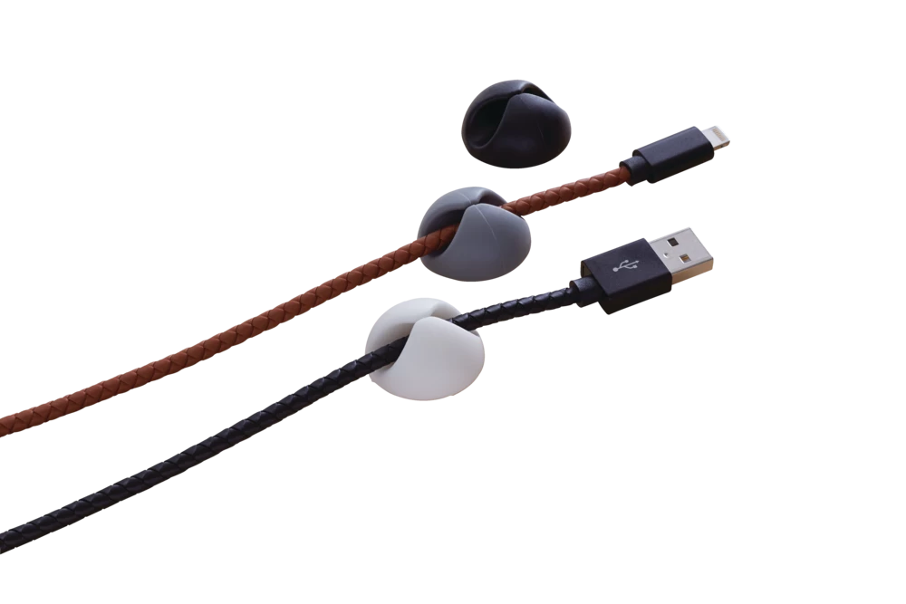 Bluehive Multi-Purpose Cable Organizer Clips, 6-pk, Multi-Colour - Image 4