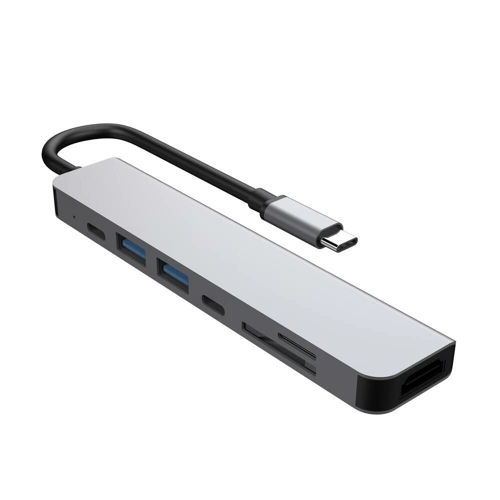 Bluehive 7-in-1 2-Port USB Type C HUB Adapter Converter - Image 2