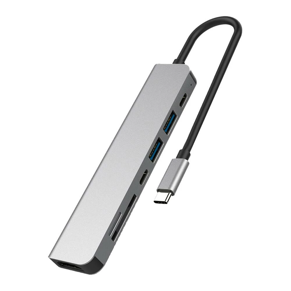 Bluehive 7-in-1 2-Port USB Type C HUB Adapter Converter - Image 3