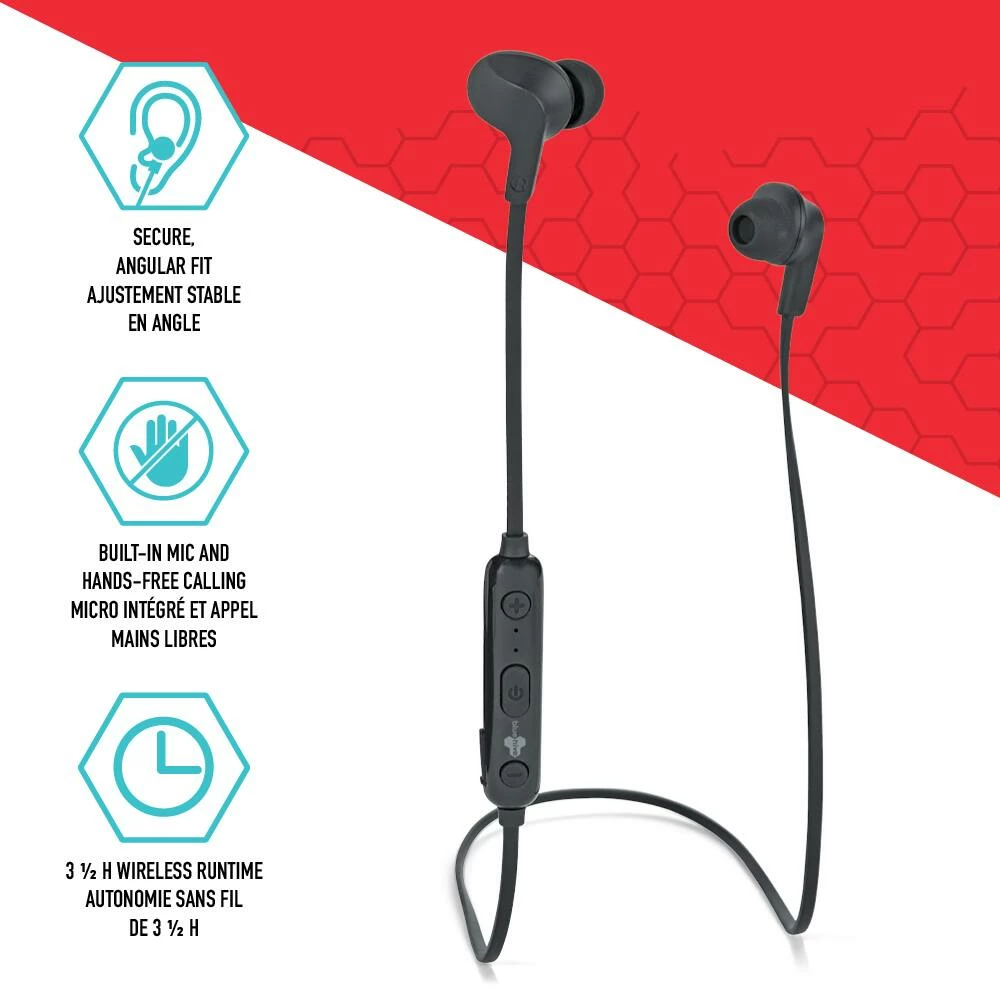 Bluehive Blutooth Sport Earbuds, Sweat Resistant, Voice Controlled, Black - Image 15