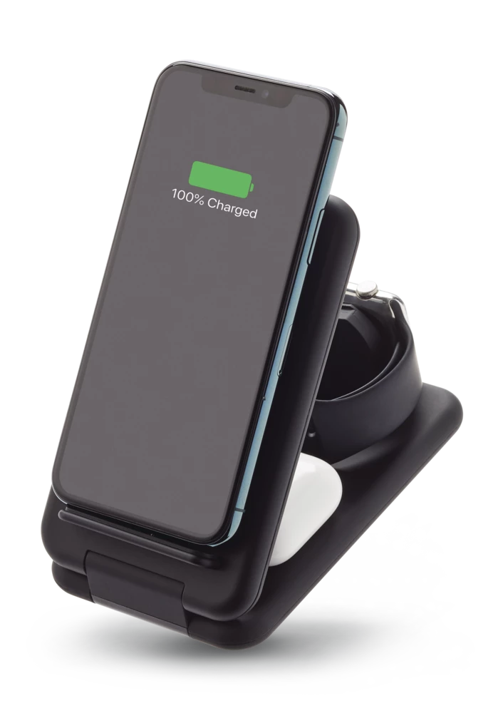 Bluehive Foldable Wireless Charging Station, Qi Certified, Black - Image 3