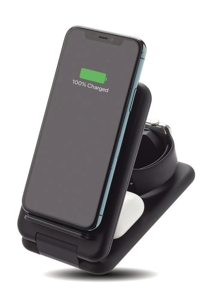 Bluehive Foldable Wireless Charging Station, Qi Certified, Black - Image 2