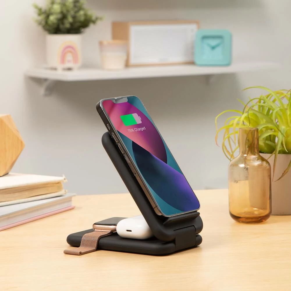 Bluehive Foldable Wireless Charging Station, Qi Certified, Black - Image 5