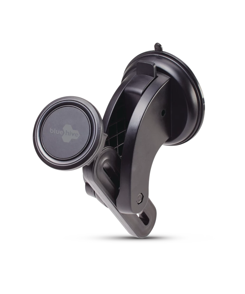 Bluehive Magnetic Windshield Phone Mount For Most Smartphones And Other Portable Devices, With 360° Swivel Mount