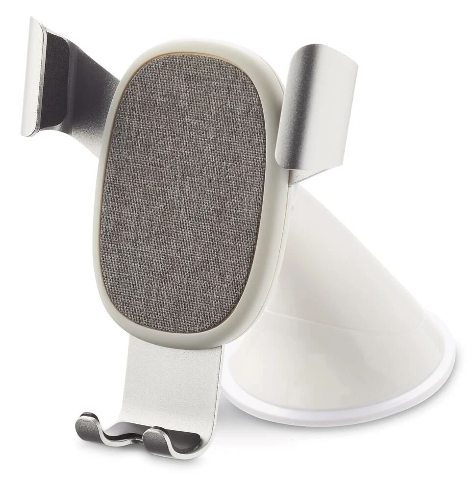 Bluehive Nordique Fabric Phone Mount, Padded Grip, Strong Suction Base, White - Image 3