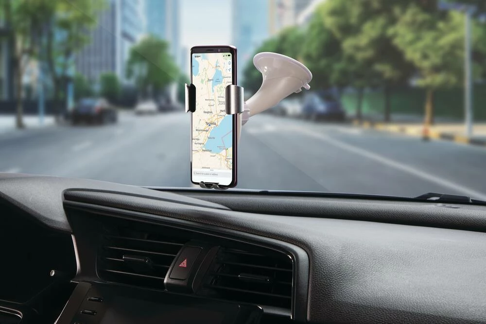 Bluehive Nordique Fabric Phone Mount, Padded Grip, Strong Suction Base, White - Image 5