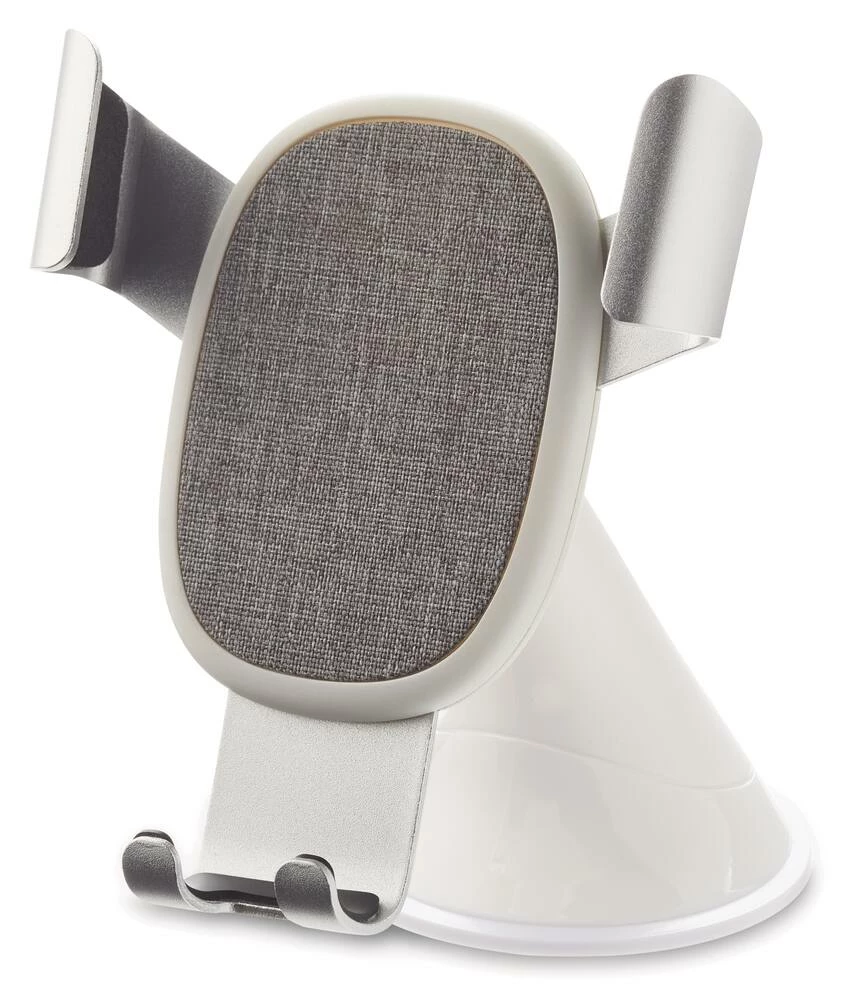 Bluehive Nordique Fabric Phone Mount, Padded Grip, Strong Suction Base, White - Image 2