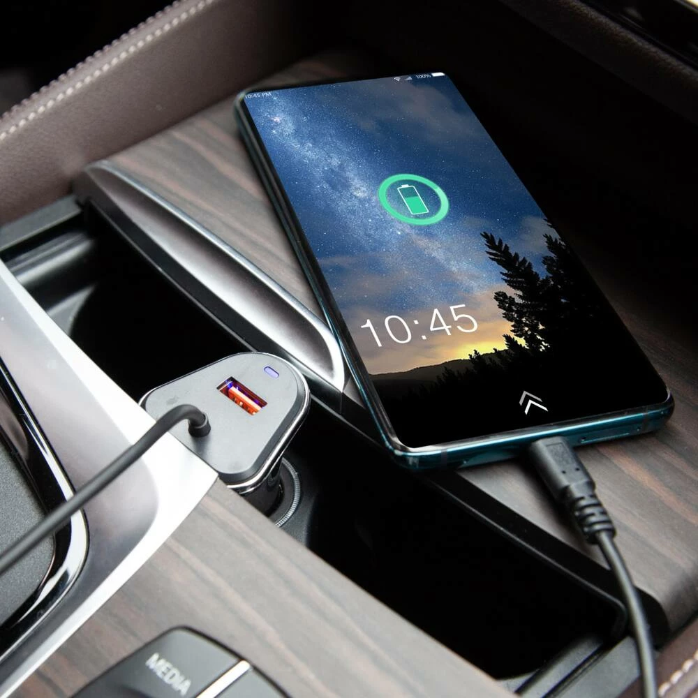 Bluehive 18W Car Charger With USB-C Coil Cable, Compatible With Most Devices - Image 3