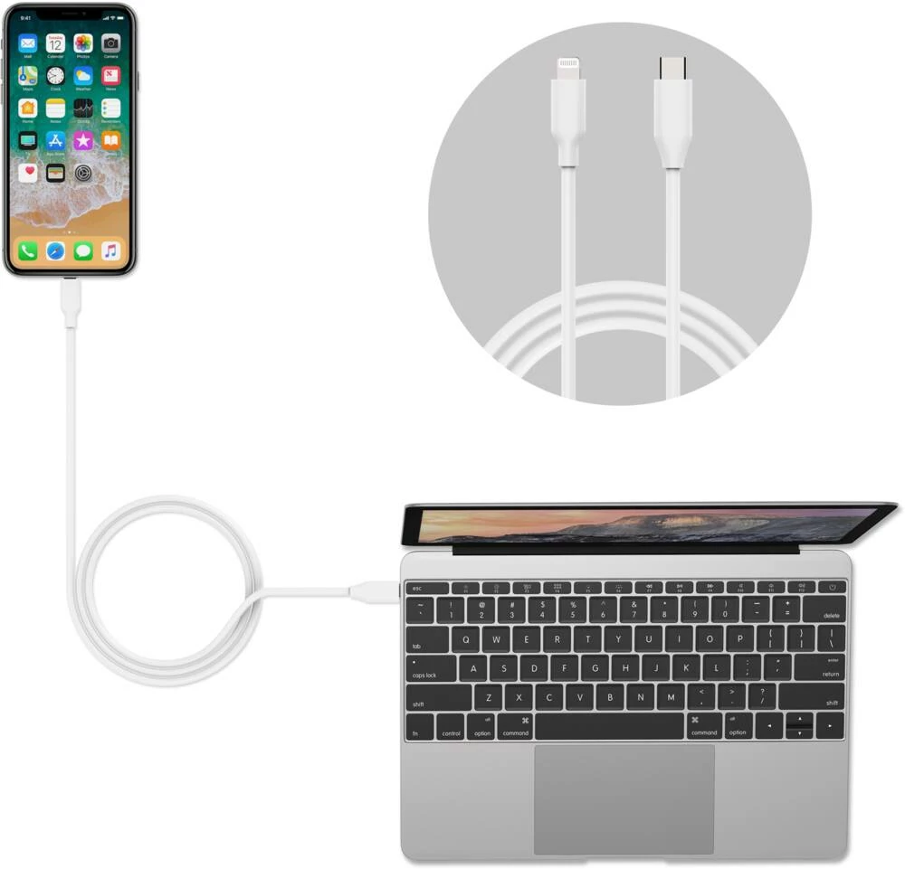 Bluehive Type-C To Lightning Charger & Sync Cable For Select Apple Devices, 3-ft - Image 6