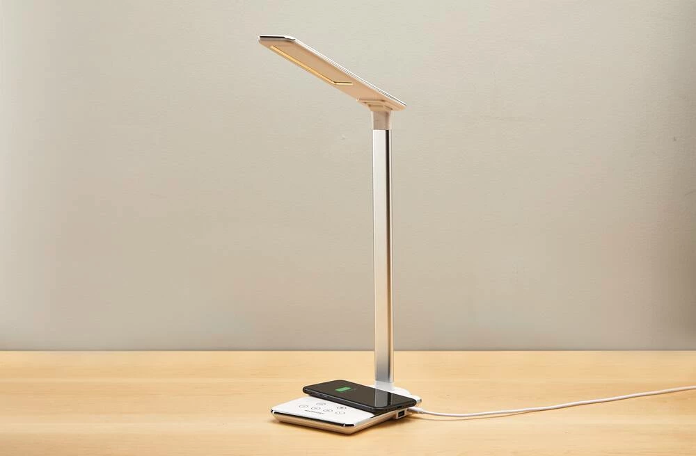 Bluehive Wireless Charging Pad With LED Lamp, For Qi-Enabled Devices, White - Image 10