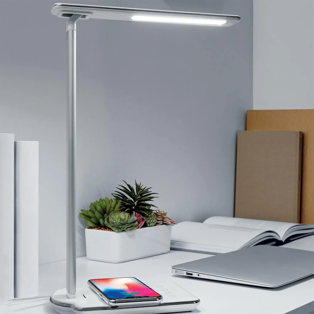 Bluehive Wireless Charging Pad With LED Lamp, For Qi-Enabled Devices, White - Image 8