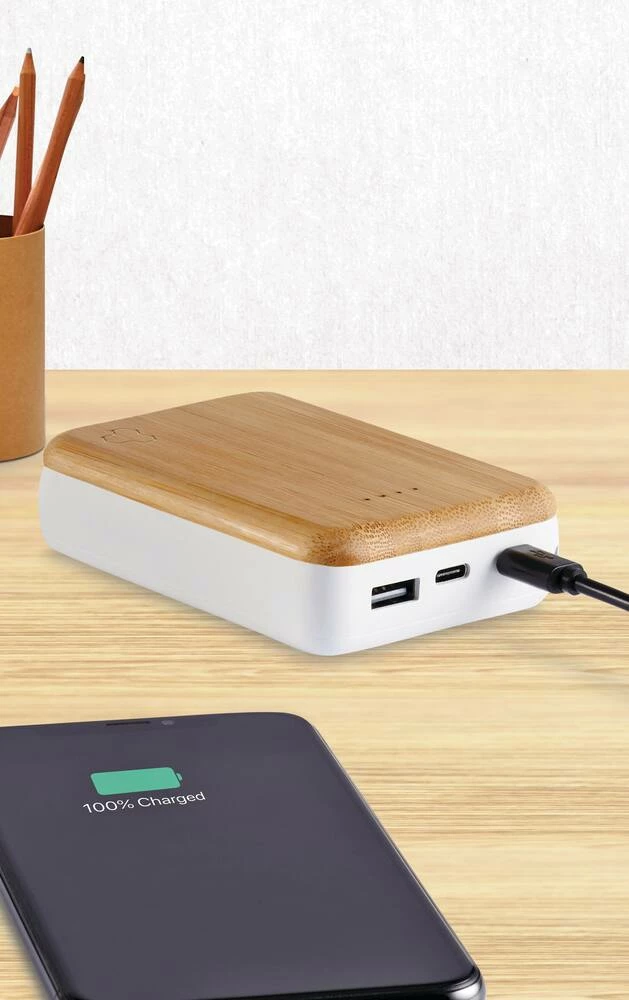 Bluehive 10K MAh Wood Power Bank - Image 3