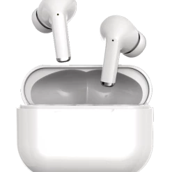 Bluehive Bluepods+ Wireless Charging Earbuds With 27.5 Hour Battery Life & USB-C Charge Port, White