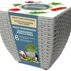 Bulbs Are Easy, All-in-One Planter With Herbs And Vegetables Seeds, Pizza Ingredients